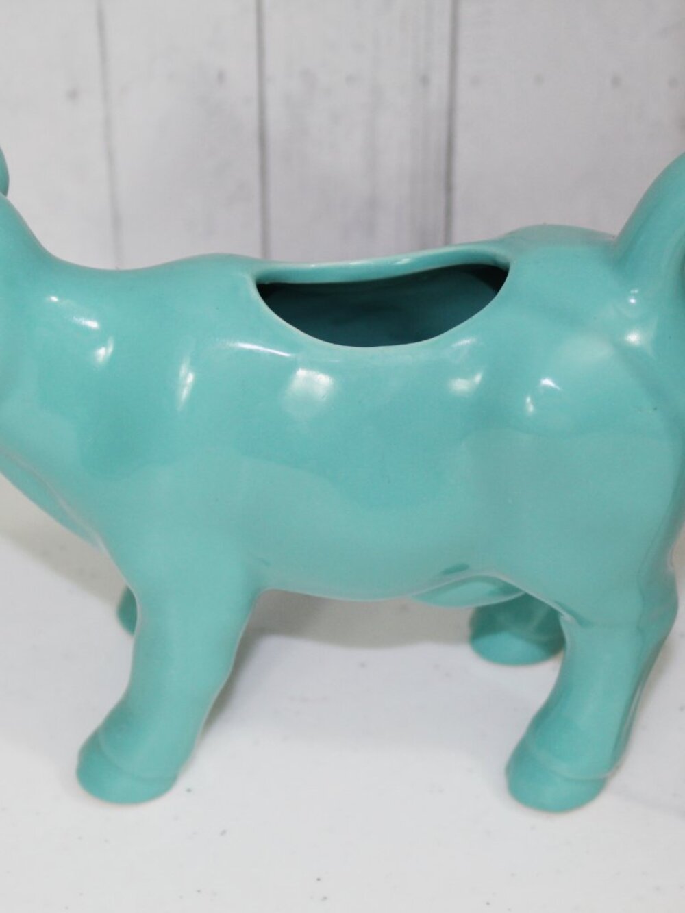 Cow Creamer from Food Network Turquoise Teal Aqua Blue - Picture 4 of 8